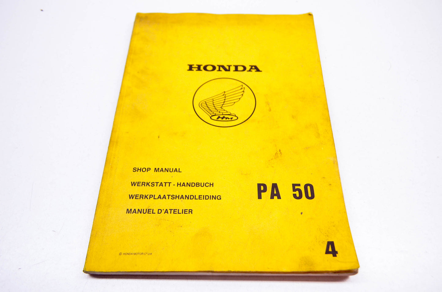 OEM Honda PA50 Shop Manual