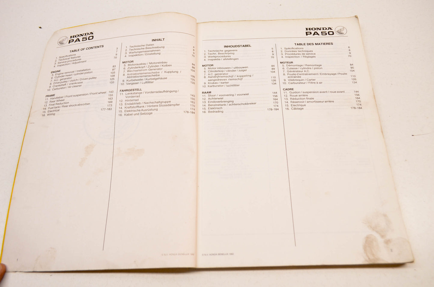OEM Honda PA50 Shop Manual