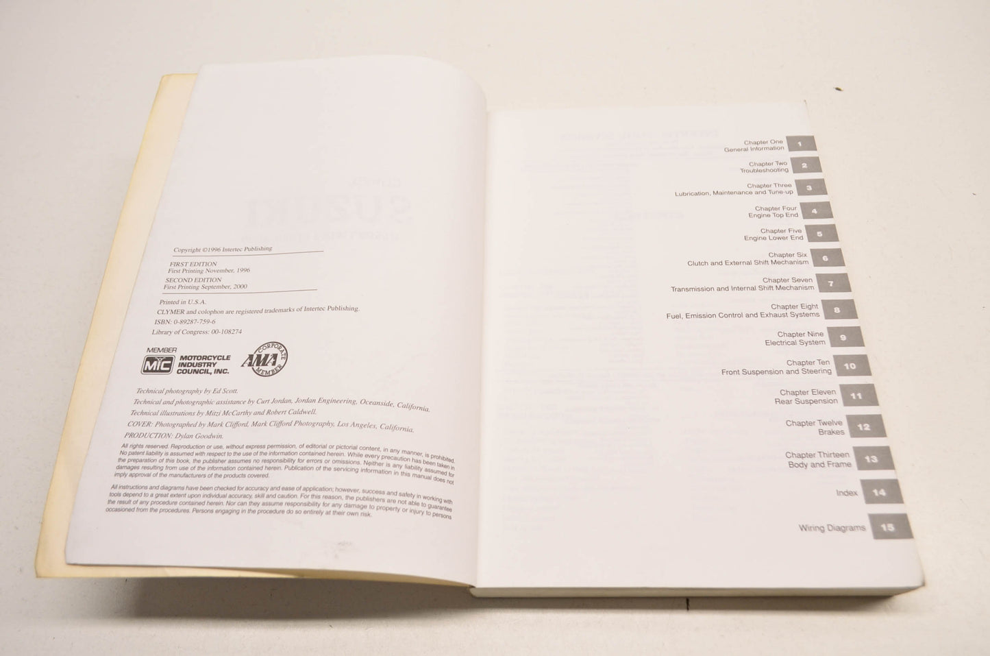 Clymer Suzuki GS500 Twins Service Manual 89-00 GS500 Twins.