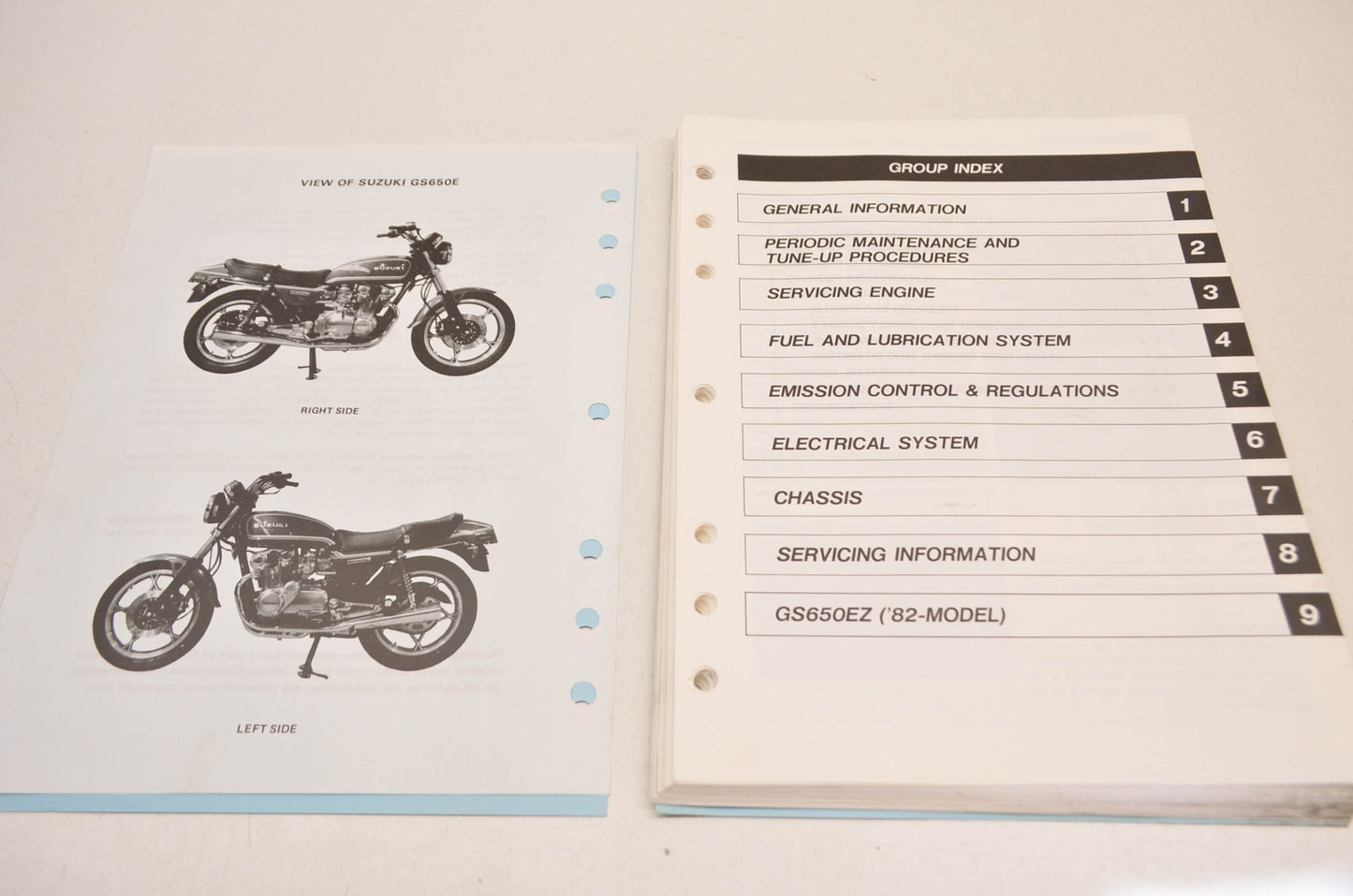 OEM Suzuki 99500-36011-03E GS650E 1981-82 Service Manual