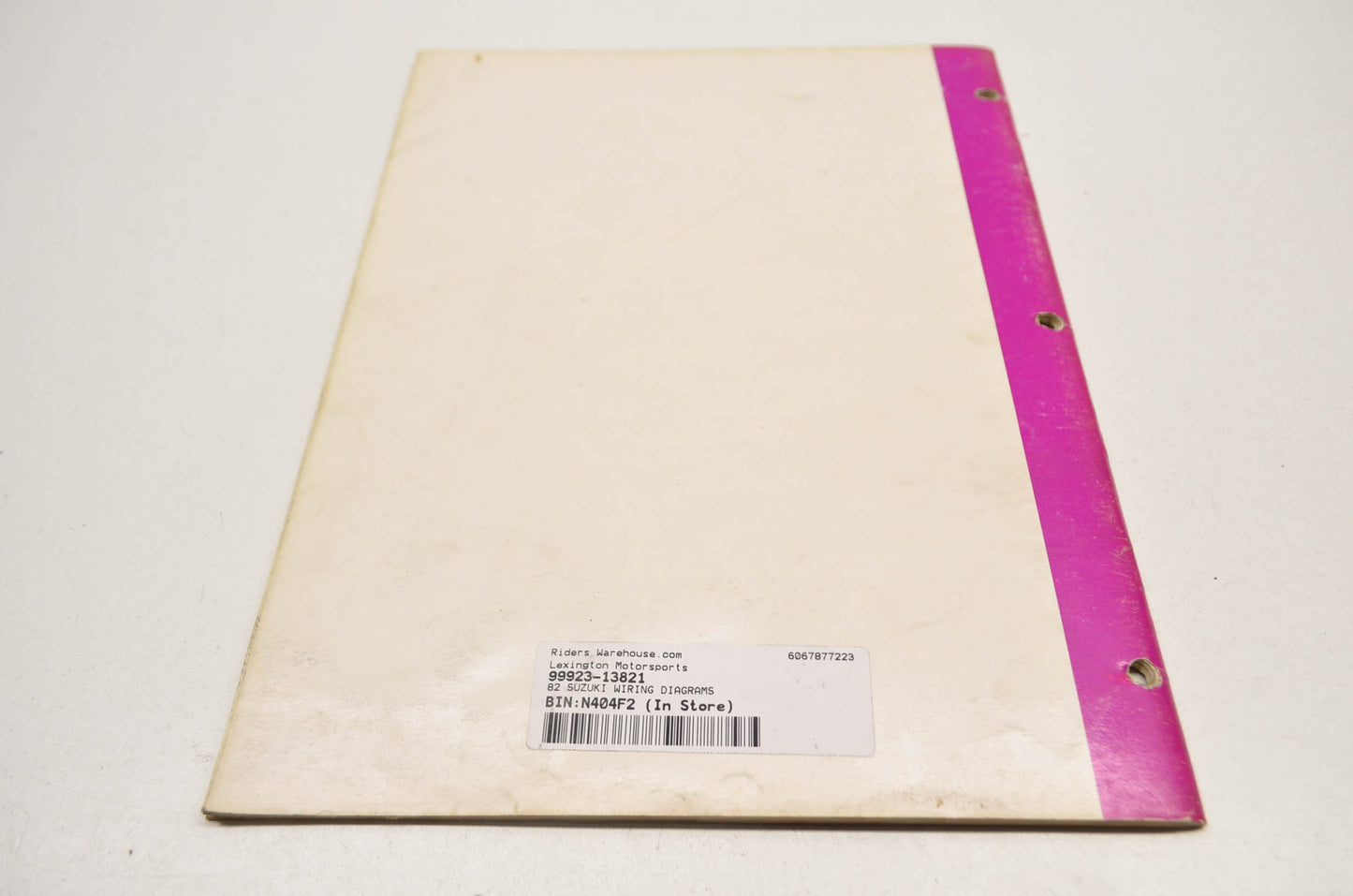 OEM Suzuki 99923-13821 82 Z Model Wiring Diagram Manual