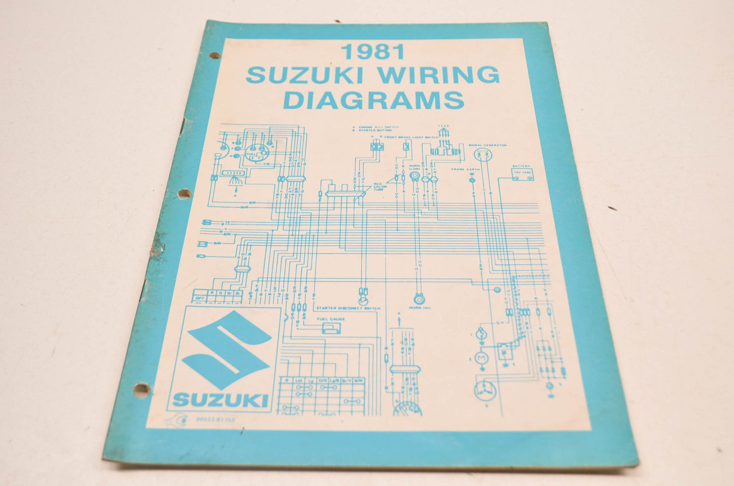 OEM Suzuki 99923-81755 81 X Model Wiring Diagram Manual