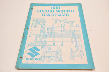 OEM Suzuki 99923-81755 81 X Model Wiring Diagram Manual