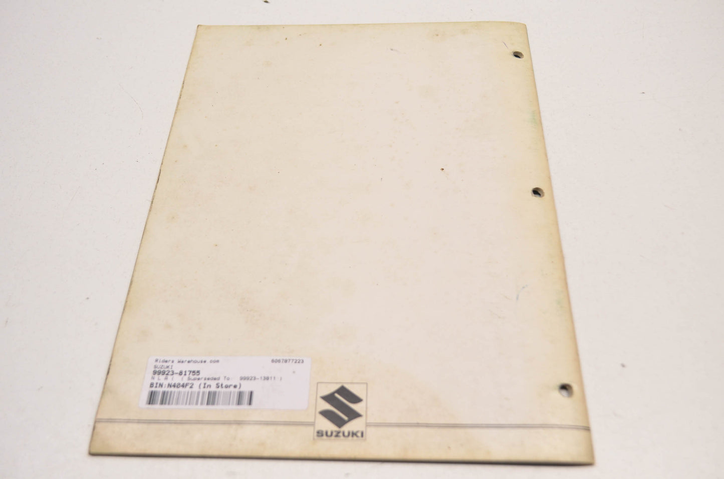 OEM Suzuki 99923-81755 81 X Model Wiring Diagram Manual