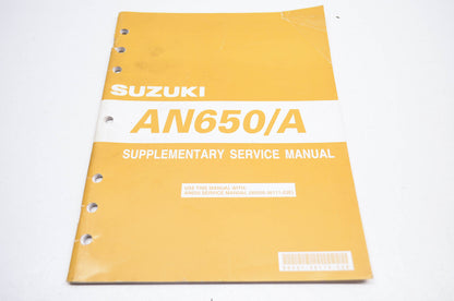 OEM Suzuki 99501-36110-03E Service Manual AN650/A 2003-20