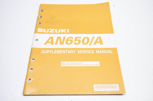 OEM Suzuki 99501-36110-03E Service Manual AN650/A 2003-20