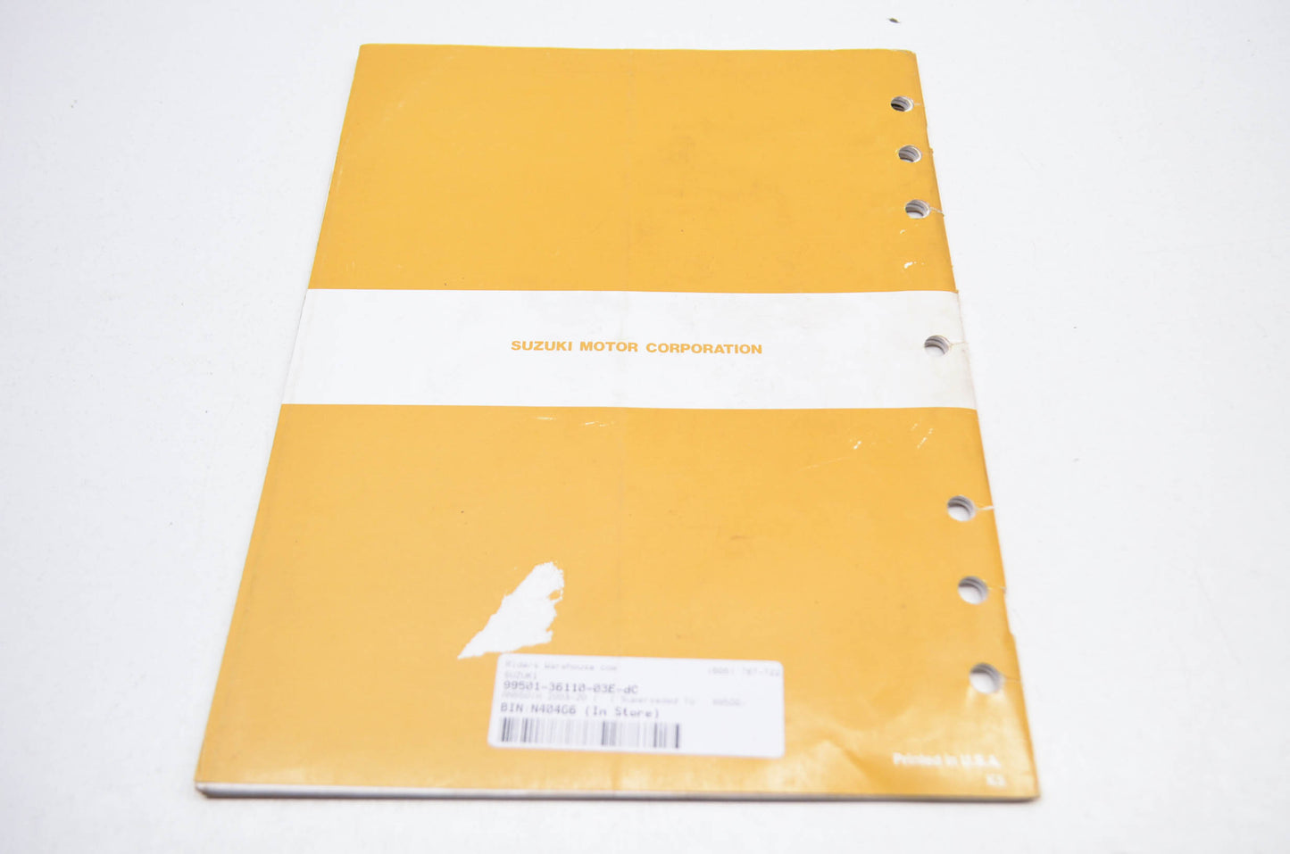 OEM Suzuki 99501-36110-03E Service Manual AN650/A 2003-20