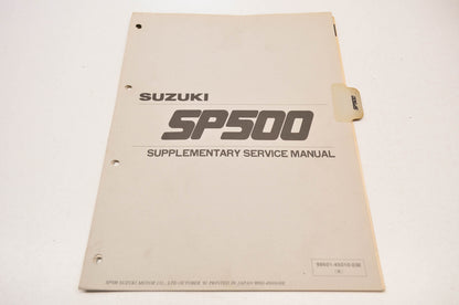 OEM Suzuki 99501-45010-03E SP500 Supplementary Service Manual
