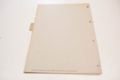 OEM Suzuki 99501-45010-03E SP500 Supplementary Service Manual