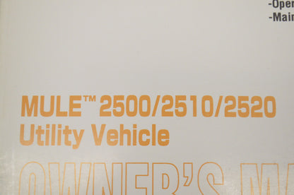OEM Kawasaki Mule 2500/2510/2520 Owner's Manual KAF620-A6, KAF620-B6, KAF620-C6