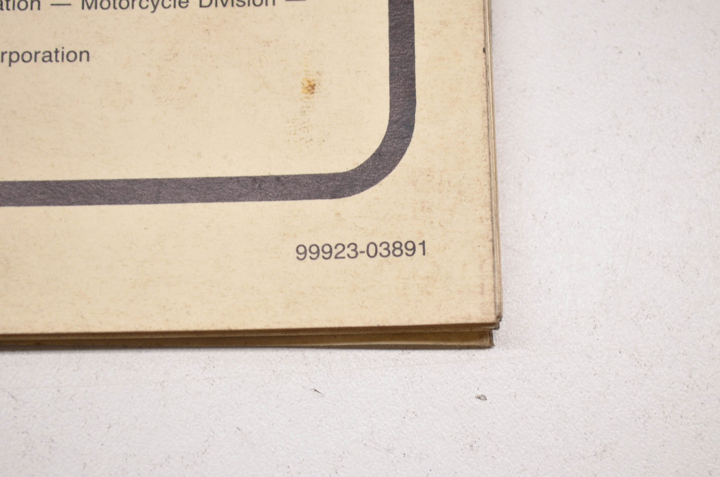 OEM Suzuki 99923-03891 89 K Model Ready Reference Service Specs Manual