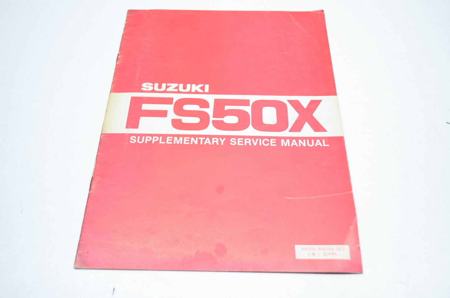 OEM Suzuki 99000-85058-0E3 FS50X Supplementary Service Manual