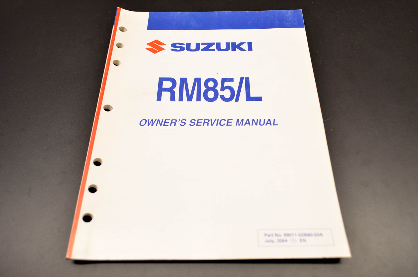 OEM Suzuki 99011-02B80-03A Owner's & Service Manual RM85/LK5 NOS