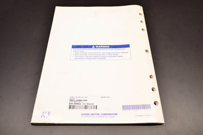 OEM Suzuki 99011-02B80-03A Owner's & Service Manual RM85/LK5 NOS