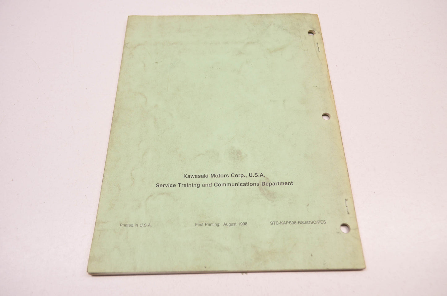 OEM Kawasaki STC-KAPS98-RSJ Automatic Power-Drive System Video Reference Manual