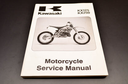 OEM Kawasaki 99924-1298-01 Service Manual KX125M/KX250M NOS
