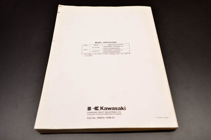 OEM Kawasaki 99924-1298-01 Service Manual KX125M/KX250M NOS