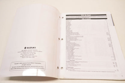 OEM Suzuki 99923-54006 06 K6 Model Wiring Diagram Manual