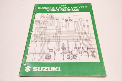 OEM Suzuki 99923-13871 87 H Model Wiring Diagram Manual NOS