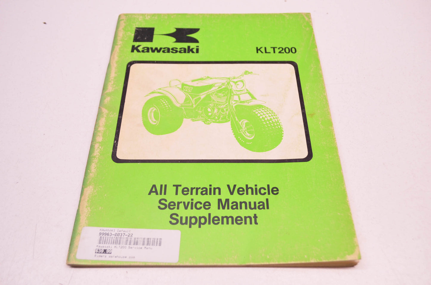 OEM Kawasaki KLT200 Service Manual Supplement