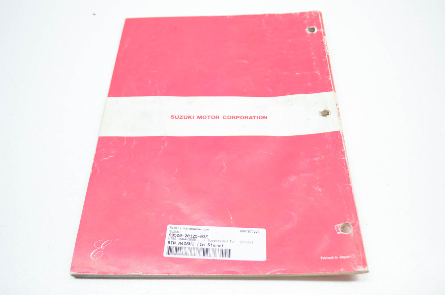 OEM Suzuki 99500-20125-03E Service Manual LT50 1984-2005