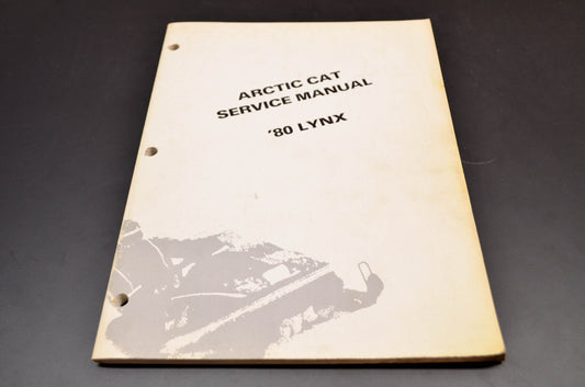 OEM Arctic Cat 0185-169 80 Lynx Service Manual