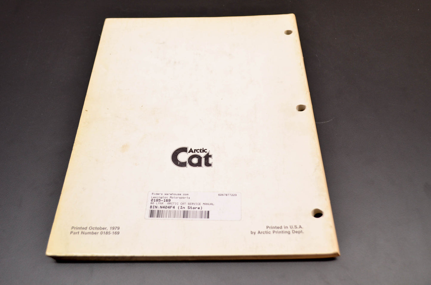 OEM Arctic Cat 0185-169 80 Lynx Service Manual