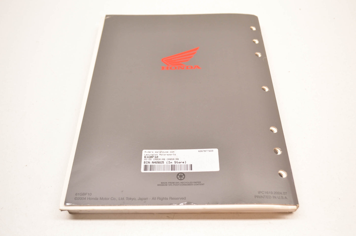 New OEM Honda CR80R/RB CR85R/RB Service Manual 95-05 CR80R/RB, CR85R/RB. NOS