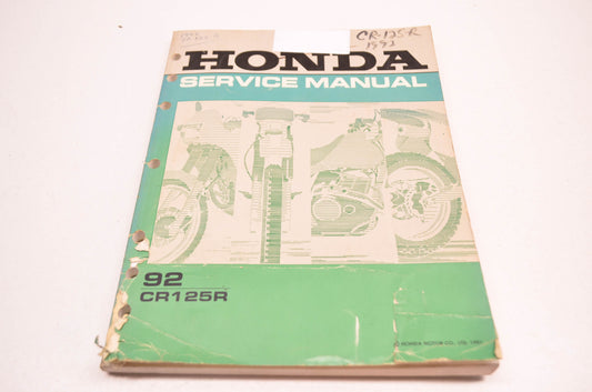 OEM Honda 61KZ400 CR125R'97 Service Manual