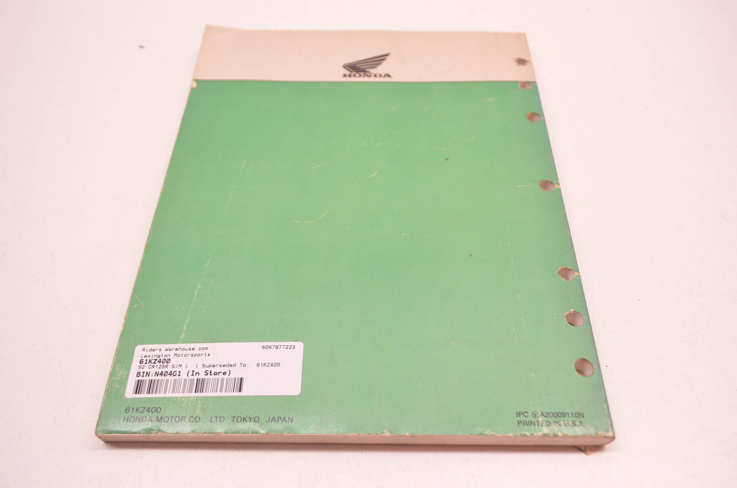 OEM Honda 61KZ400 CR125R'97 Service Manual