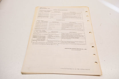 OEM Honda CT90 CT110 Shop Manual Addendum 77-79 CT90, 80 CT110.