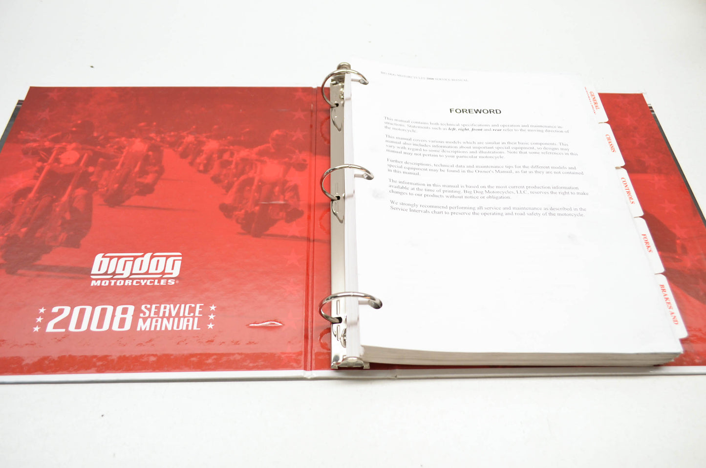 Big Dog Motorcycles 2008 Service Manual