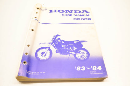OEM Honda CR60R Shop Manual 83-84 CR60R.