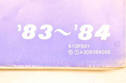OEM Honda CR60R Shop Manual 83-84 CR60R.