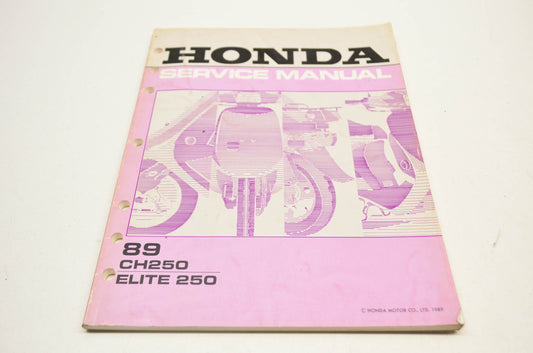 OEM Honda 61KAB00 CH250'89 Service Manual