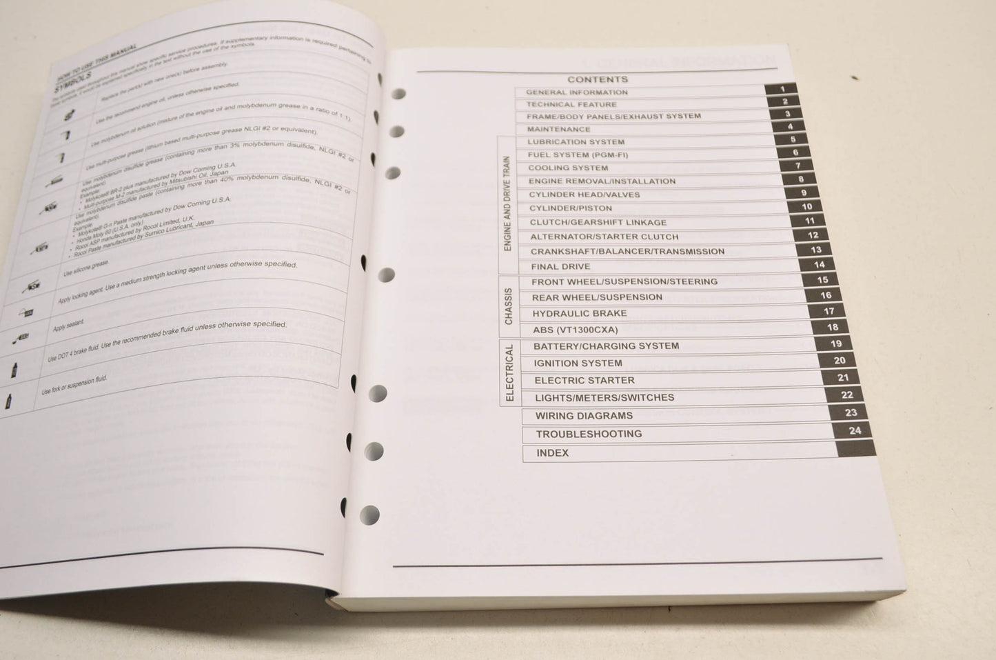 OEM Honda VT1300CX/A Fury Service Manual