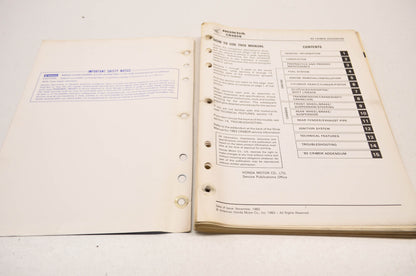 OEM Honda CR480R Shop Manual 82-83 CR480R.
