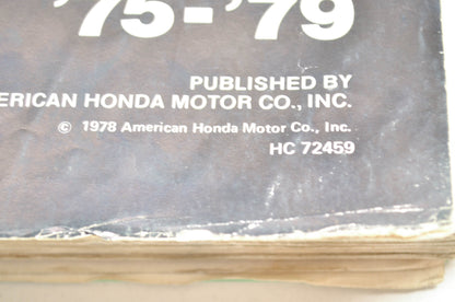 OEM Honda GL1000 Shop Manual 75-79 GL1000.