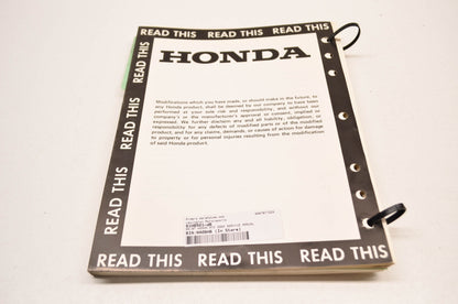 OEM Honda ATC 200X Service Manual 86-87 ATC 200X.