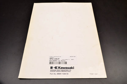 OEM Kawasaki 99931-1326-02 Assembly & Preparation Supplement KAF300-C5