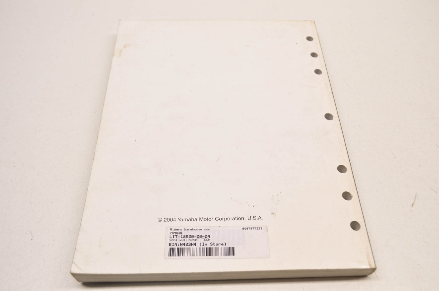 OEM Yamaha LIT-18500-00-04 Technical Update 2004 Watercraft