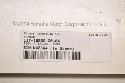 OEM Yamaha LIT-18500-00-04 Technical Update 2004 Watercraft