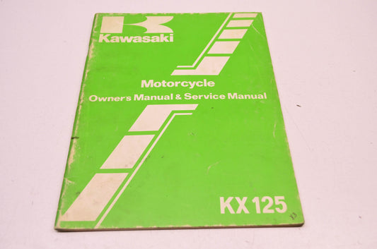 OEM Kawasaki 99920-1212-01 Owner's & Service Manual KX125B2