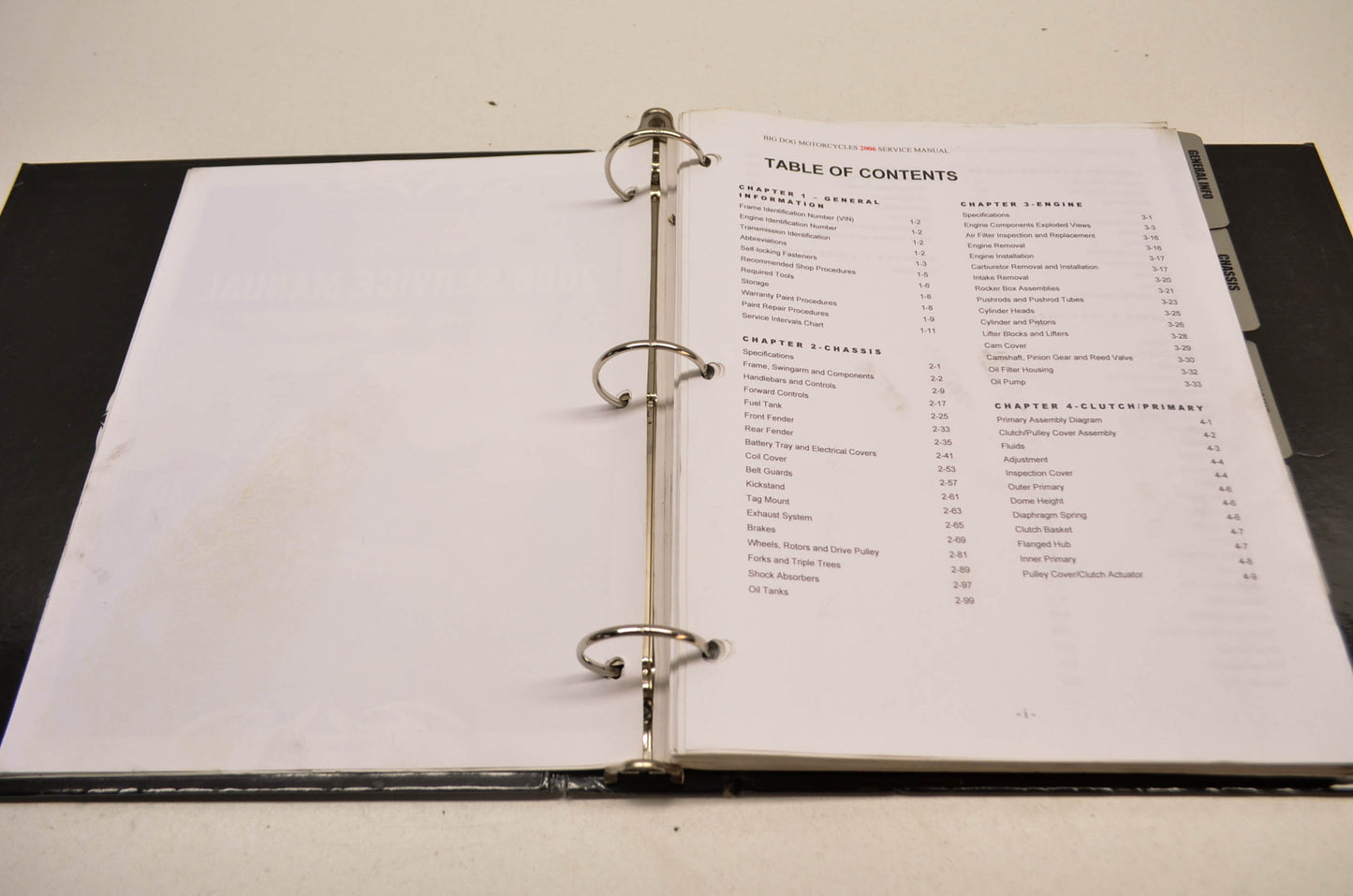 Big Dog Motorcycles 2006 Service Manual