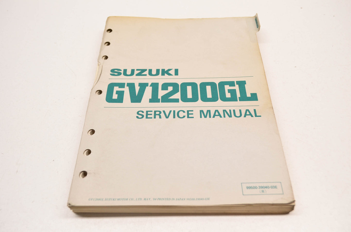 OEM Suzuki 99500-39040-03E GV1200GL Service Manual
