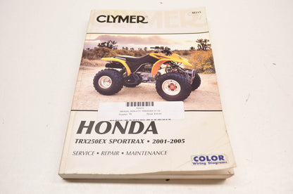 Clymer Honda TRX250 EX Service Manual 01-05 TRX250EX Sportrax.