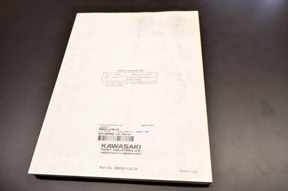 OEM Kawasaki 99924-1138-01 Service Manual ZR750 NOS