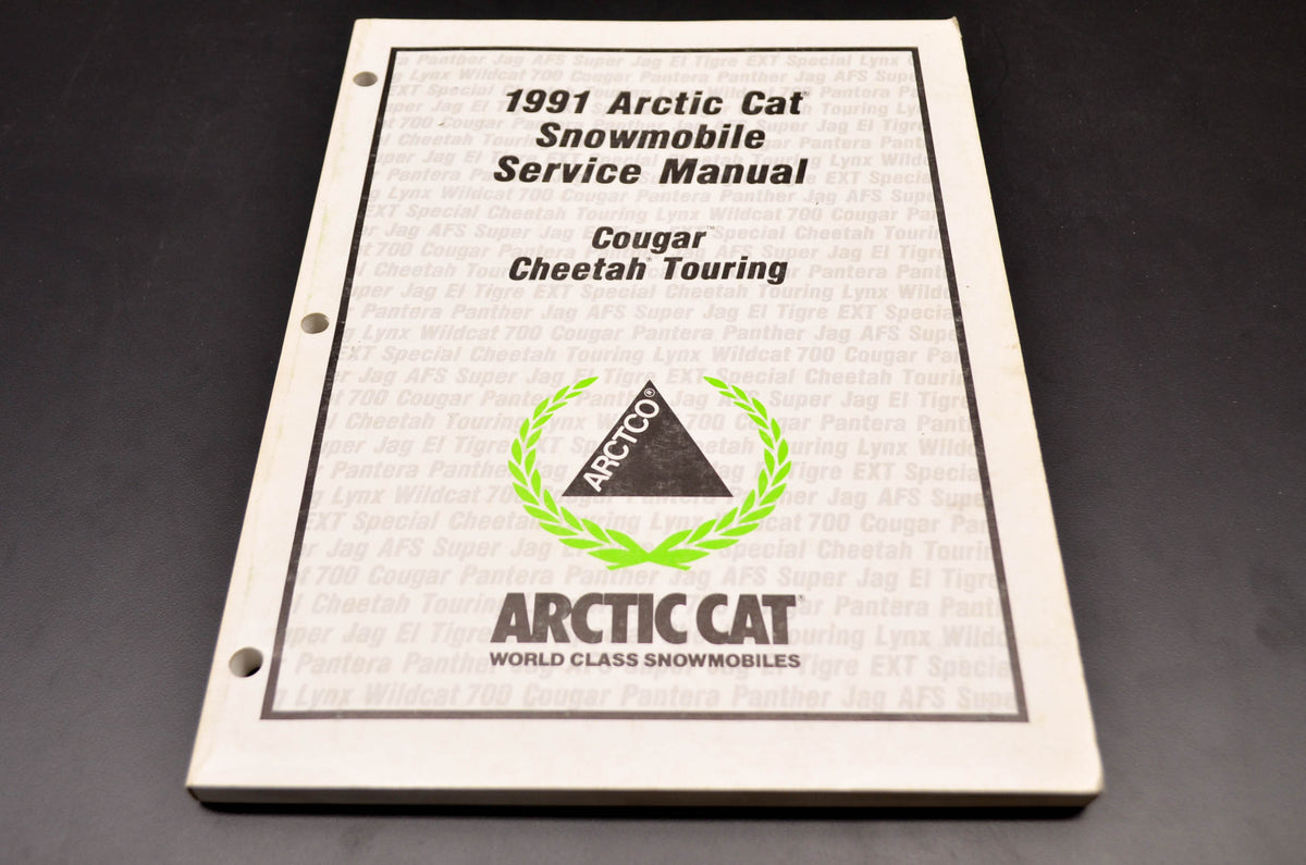 OEM Arctic Cat 2254-645 1991 Cougar Cheetah Service Manual