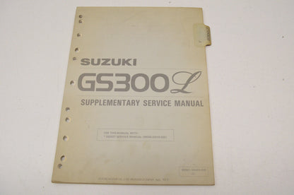 OEM Suzuki 99501-32020-03E GS300L Supplementary Service Manual GS300L