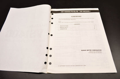 OEM Suzuki 99501-39210-03E VS1400 Supplementary Service Manual